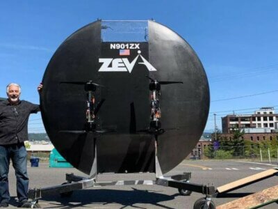 Первый тестовый полет на пассажирском дроне Zeva (видео)